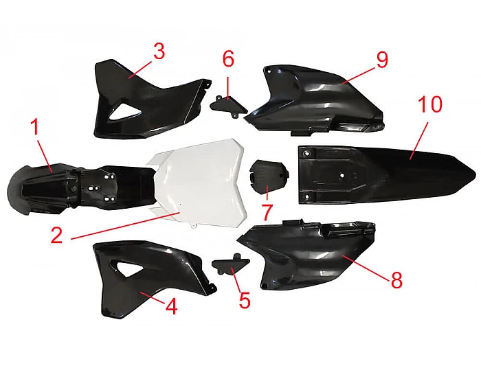 Carenaj din plastic pentru motocicleta electrica Tiger Dirt de la Nitro Motors [2]