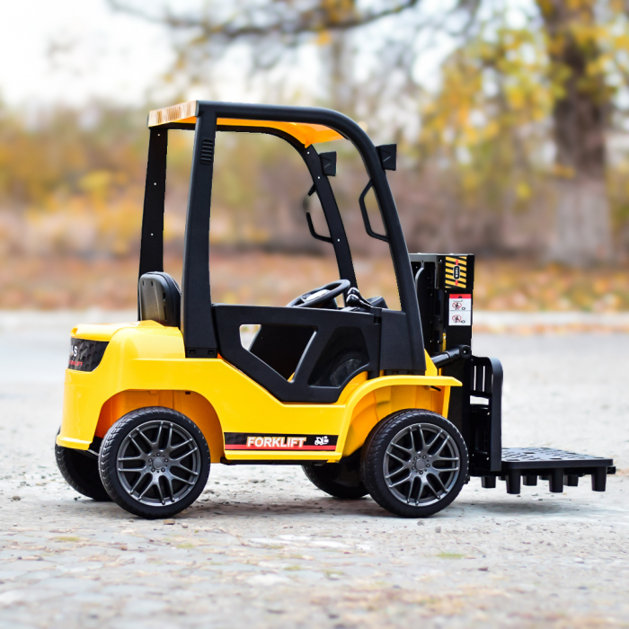 Motostivuitor electric pentru copii, Kinderauto BJD08, 90W, 12V, echipat Premium, culoare Galben [9]