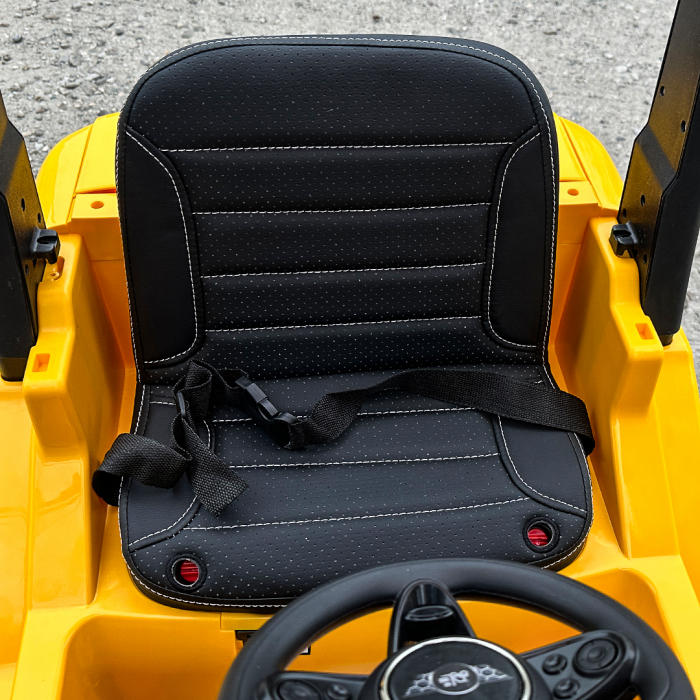 Motostivuitor electric pentru copii, Kinderauto BJD08, 90W, 12V, echipat Premium, culoare Galben [13]