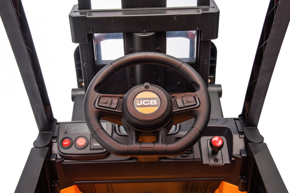 Motostivuitor electric pentru copii, licenta JCB 70W, 12V, echipat STANDARD, galben [30]