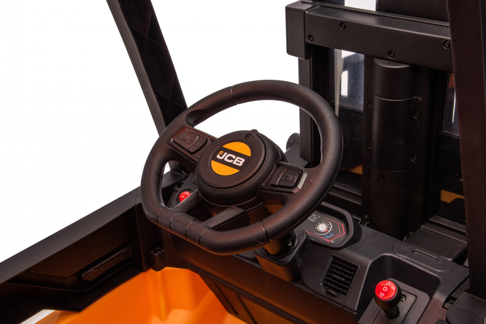 Motostivuitor electric pentru copii, licenta JCB 70W, 12V, echipat STANDARD, galben [47]
