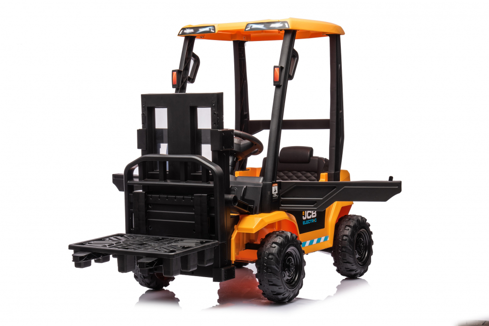 Motostivuitor electric pentru copii, licenta JCB 70W, 12V, echipat STANDARD, galben [26]