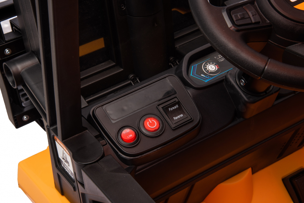 Motostivuitor electric pentru copii, licenta JCB 70W, 12V, echipat STANDARD, galben [45]