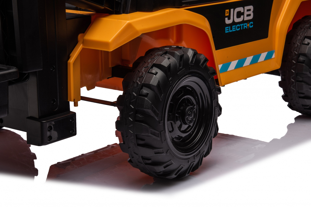 Motostivuitor electric pentru copii, licenta JCB 70W, 12V, echipat STANDARD, galben [40]
