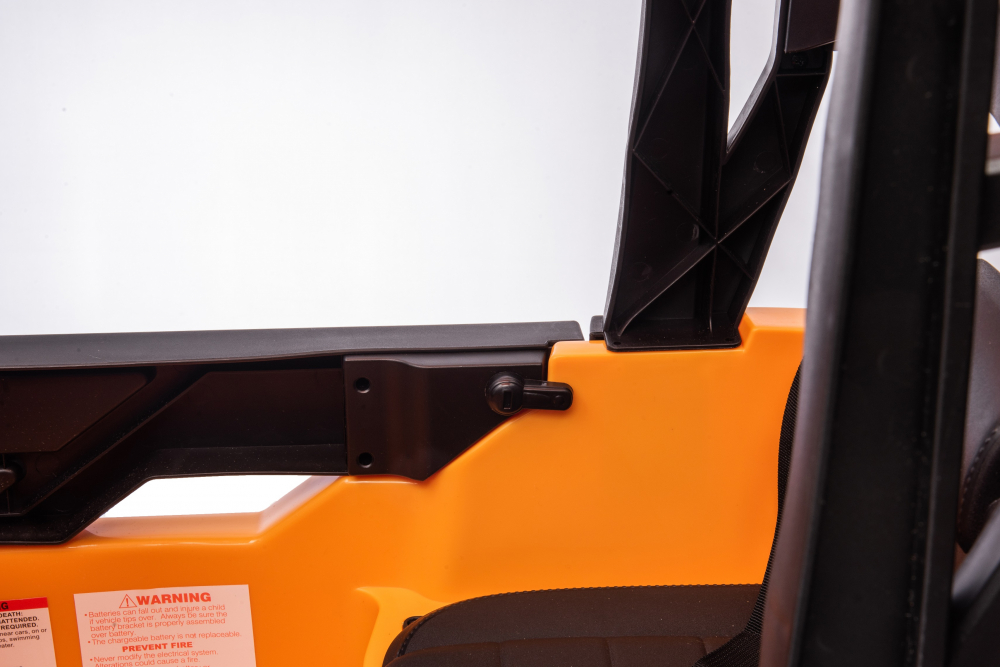 Motostivuitor electric pentru copii, licenta JCB 70W, 12V, echipat STANDARD, galben [44]