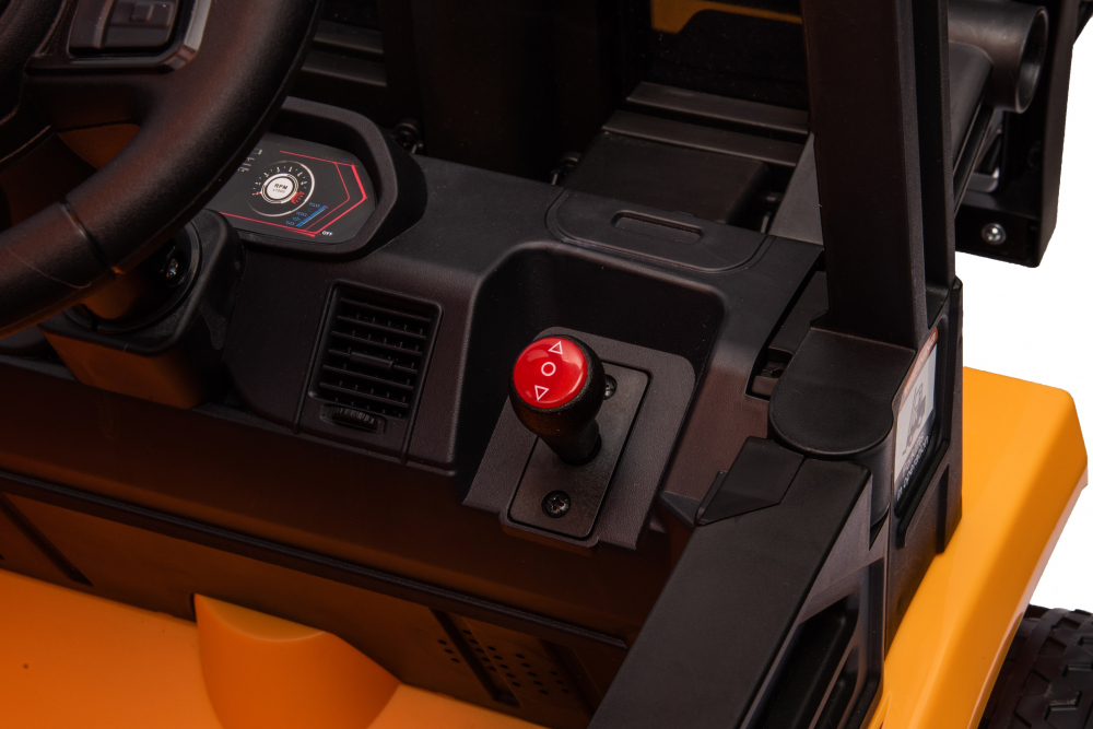 Motostivuitor electric pentru copii, licenta JCB 70W, 12V, echipat STANDARD, galben [46]