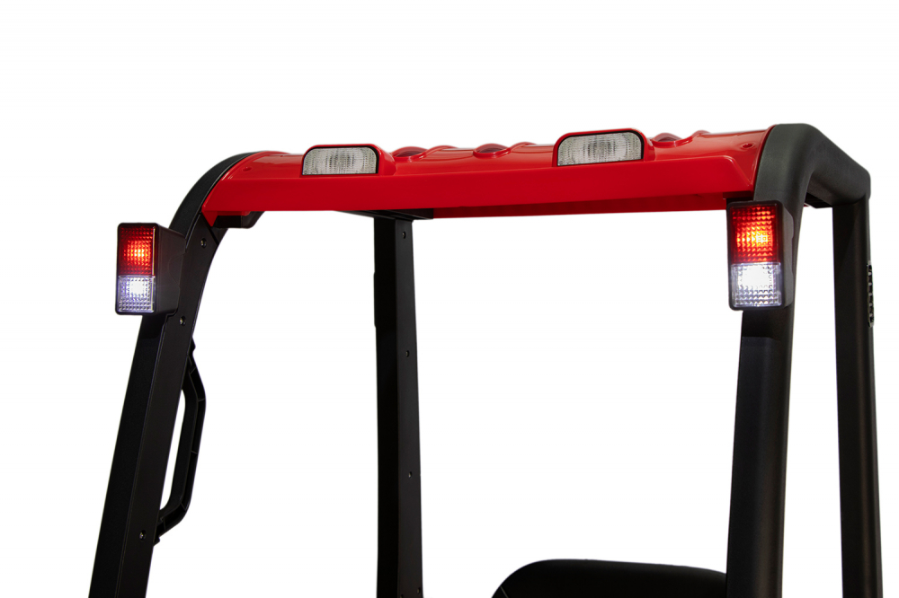 Motostivuitor electric pentru copii, Kinderauto Forklift, 90W, 12V, echipat STANDARD, rosu [5]