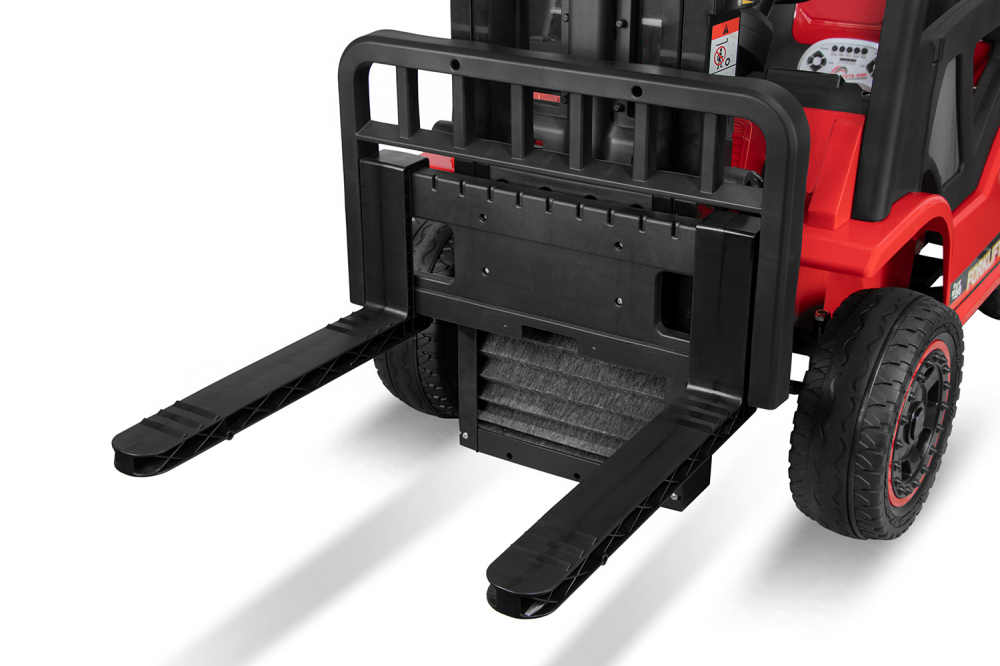 Motostivuitor electric pentru copii, Kinderauto Forklift, 90W, 12V, echipat STANDARD, rosu [7]