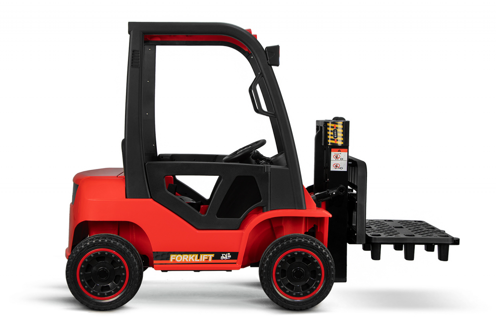 Motostivuitor electric pentru copii, Kinderauto Forklift, 90W, 12V, echipat STANDARD, rosu [13]
