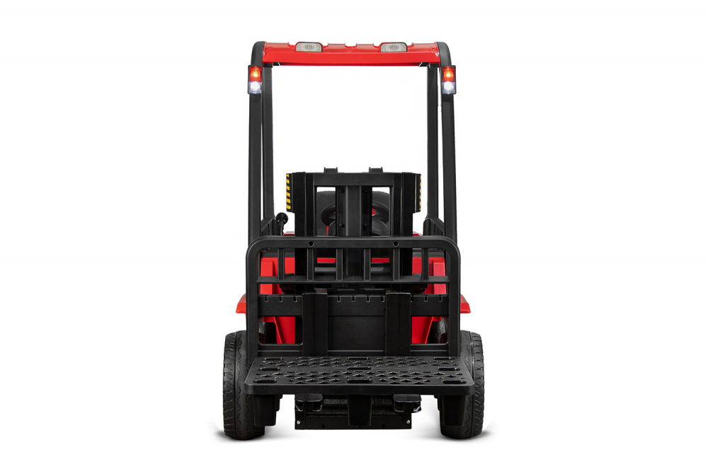 Motostivuitor electric pentru copii, Kinderauto Forklift, 90W, 12V, echipat STANDARD, rosu [12]