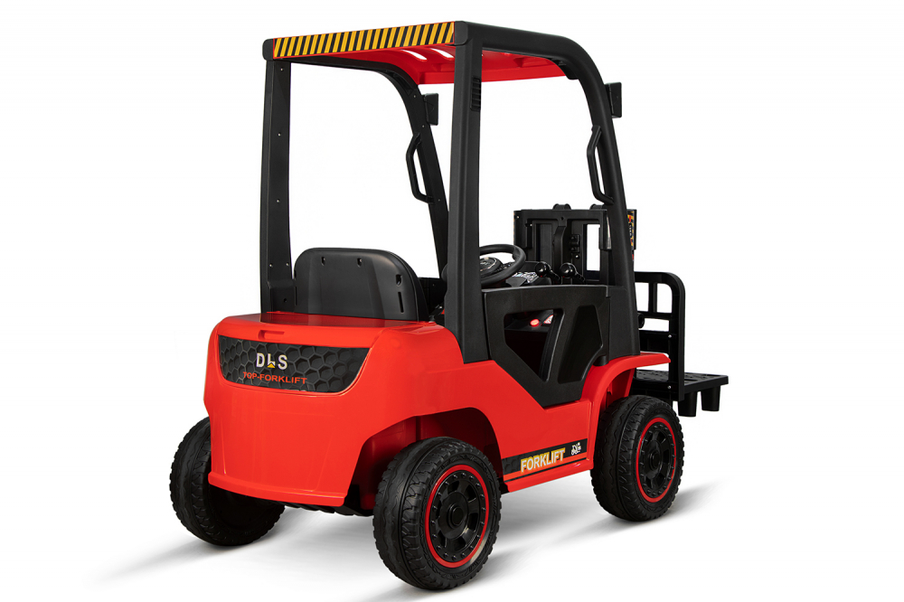 Motostivuitor electric pentru copii, Kinderauto Forklift, 90W, 12V, echipat STANDARD, rosu [14]