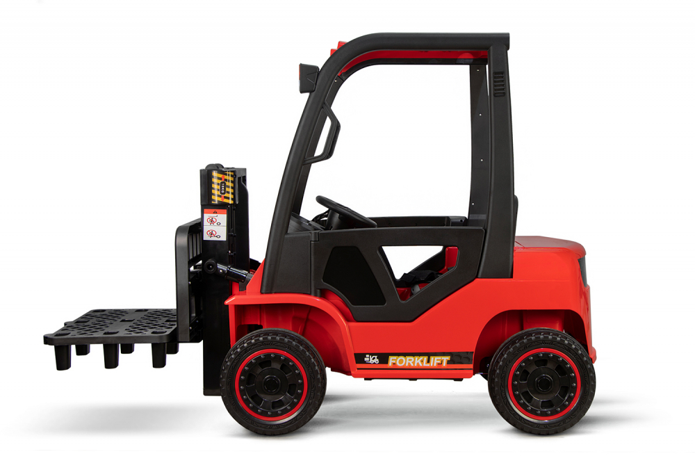 Motostivuitor electric pentru copii, Kinderauto Forklift, 90W, 12V, echipat STANDARD, rosu [11]