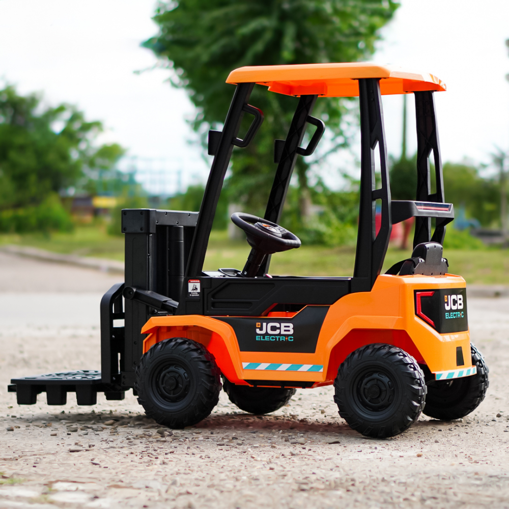 Motostivuitor electric pentru copii, licenta JCB 70W, 12V, echipat STANDARD, galben [7]