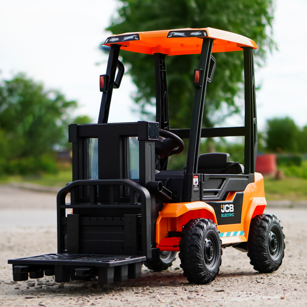 Motostivuitor electric pentru copii, licenta JCB 70W, 12V, echipat STANDARD, galben [4]