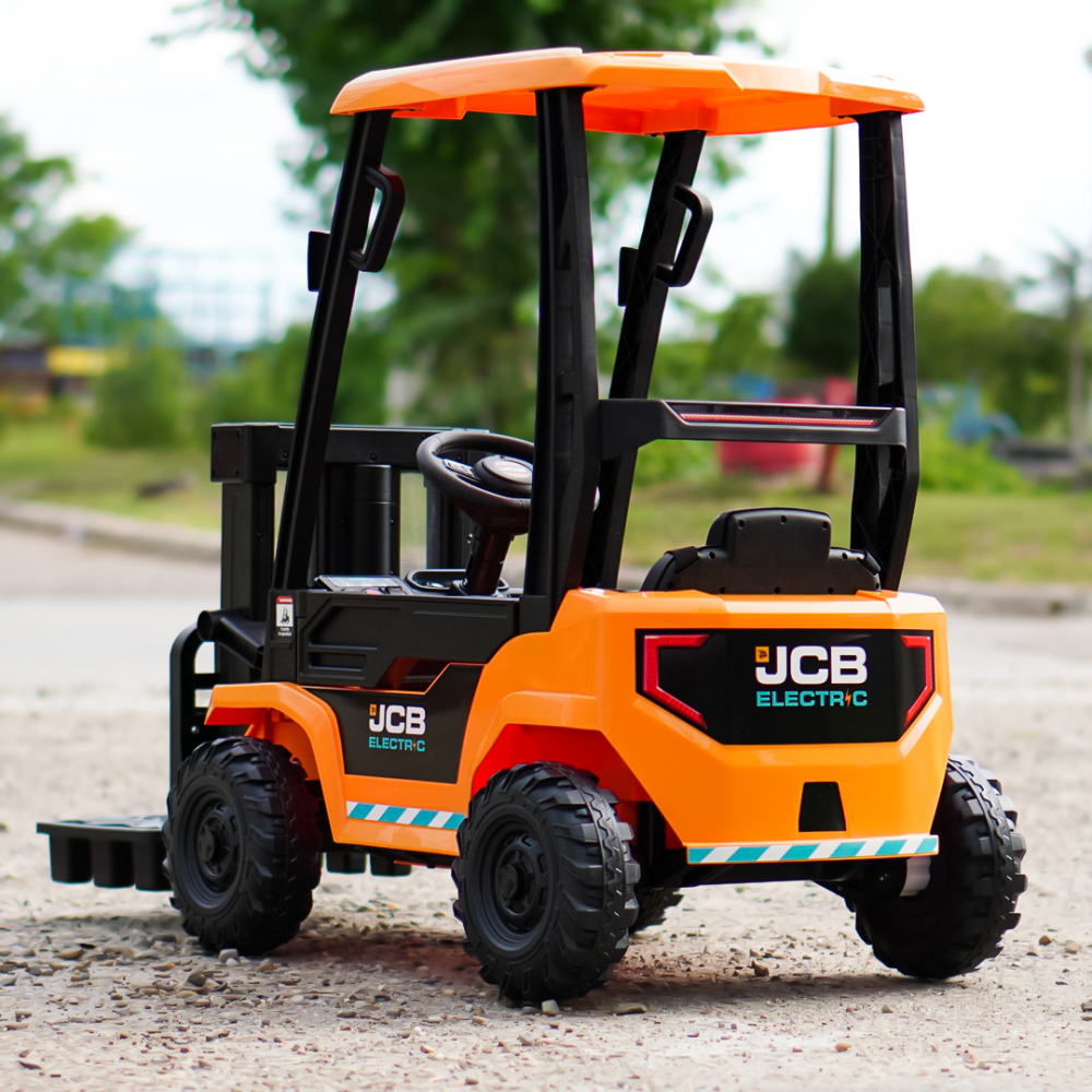 Motostivuitor electric pentru copii, licenta JCB 70W, 12V, echipat STANDARD, galben [8]
