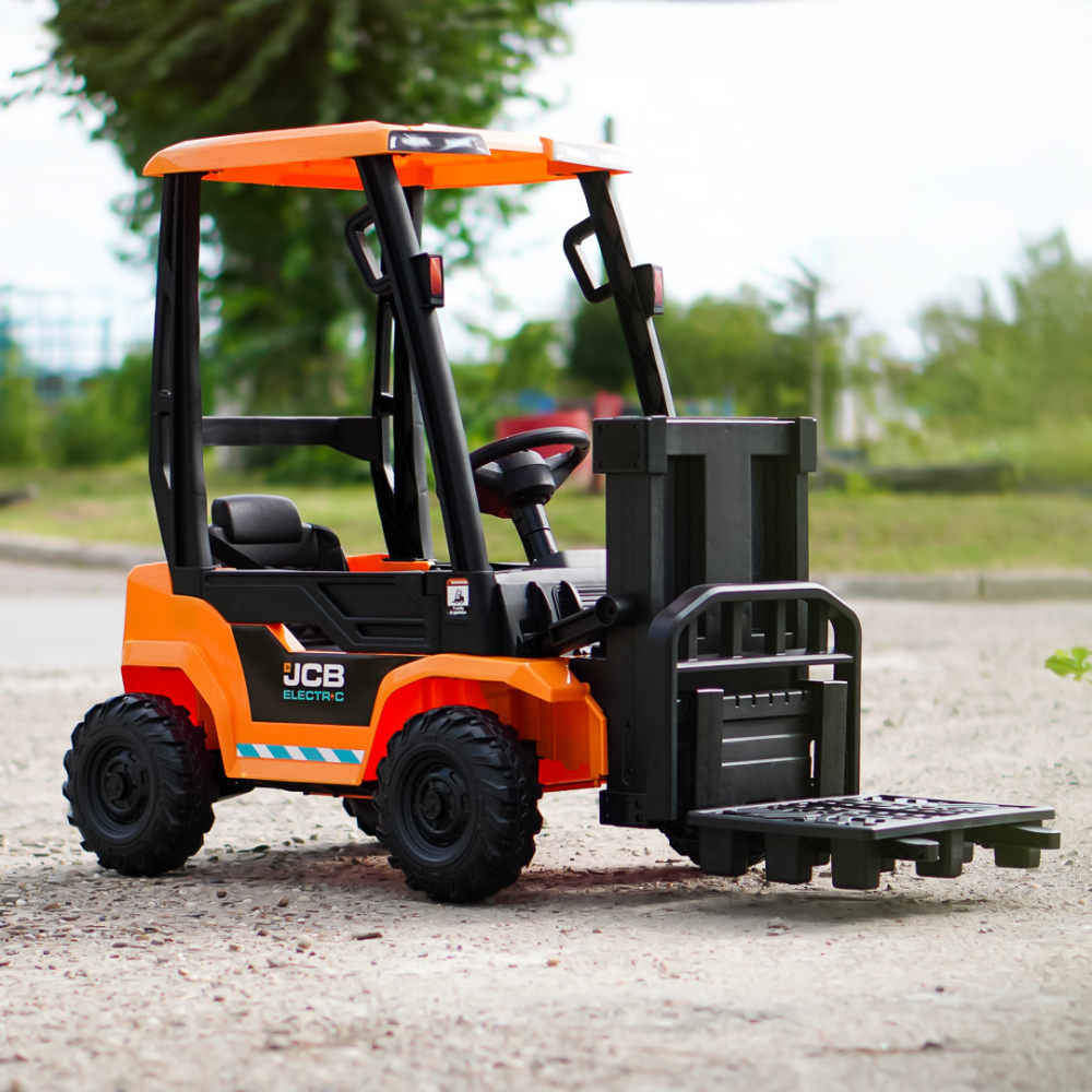 Motostivuitor electric pentru copii, licenta JCB 70W, 12V, echipat STANDARD, galben [3]