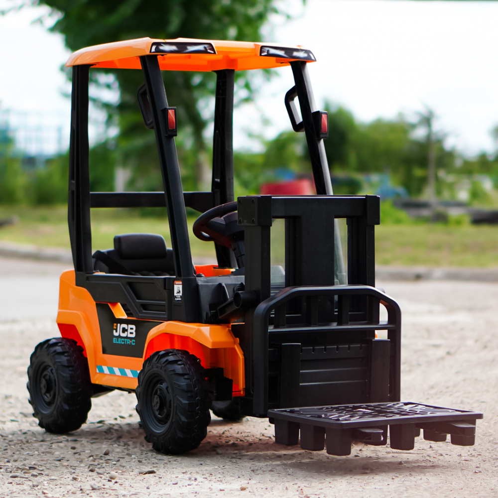 Motostivuitor electric pentru copii, licenta JCB 70W, 12V, echipat STANDARD, galben [2]