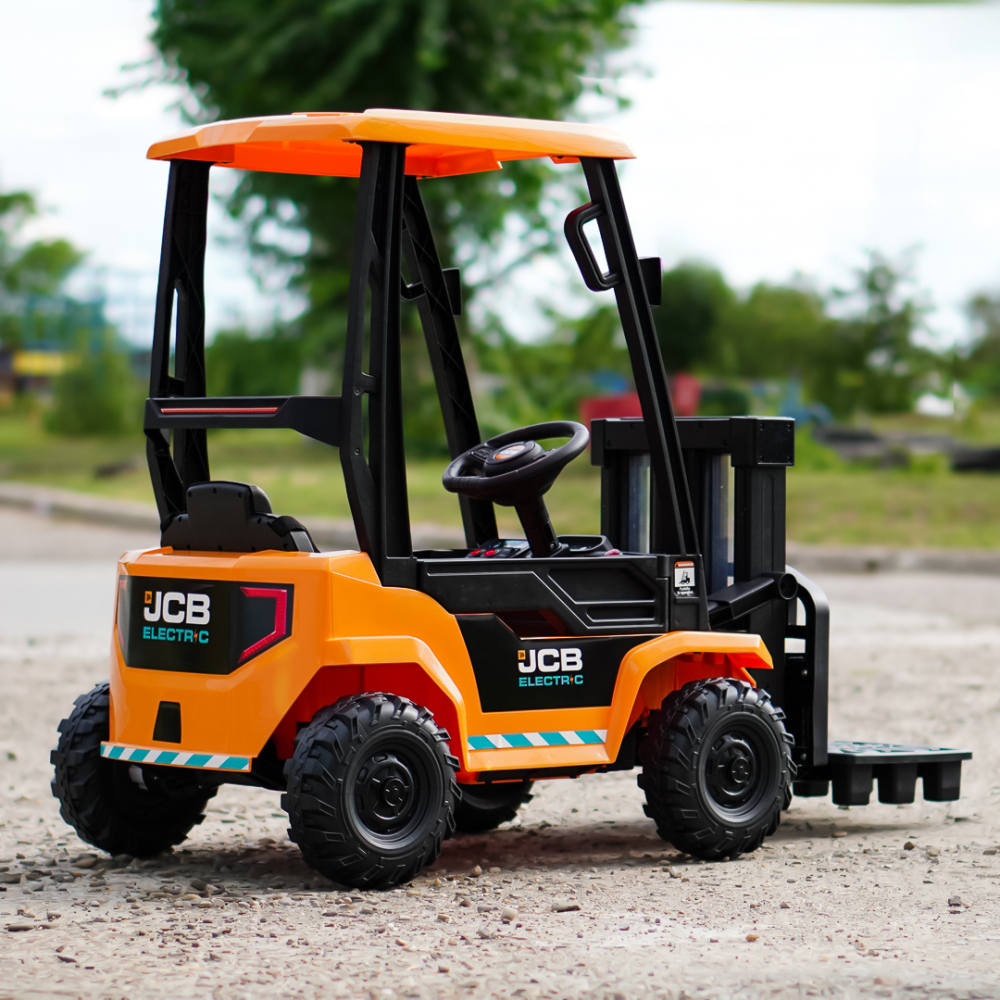 Motostivuitor electric pentru copii, licenta JCB 70W, 12V, echipat STANDARD, galben [9]