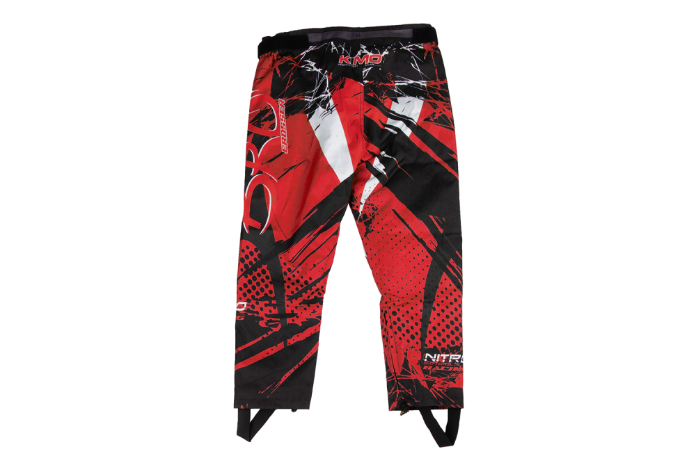 Pantaloni KIMO Kids BRO Motocross cu aparatori, ideal pentru copii pasionati de motocross, rosu [2]
