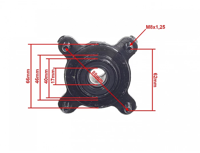 Butuc roata fata pentru 110cc, 125cc, Quad electric [4]