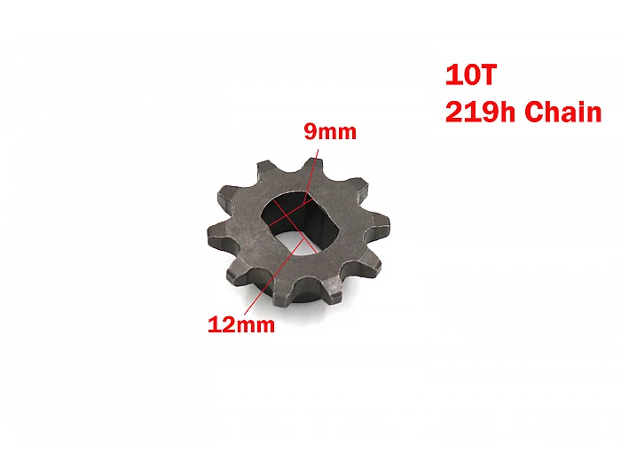 Pinion motor 10 dinti 219h pentru Quad electric, Dirt Bike de la Nitro Motors  (Tiger 1500W, 1600W, Madox Deluxe 1500W) [3]