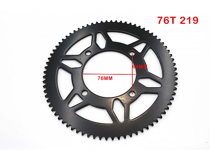 Pinion spate 76 dinti 219h pentru Dirt Bike electrica Tiger de la Nitro Motors [2]