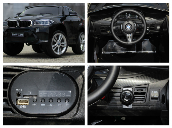 Masinuta electrica BMW X6M 2x35W 12V PREMIUM #Negru [7]