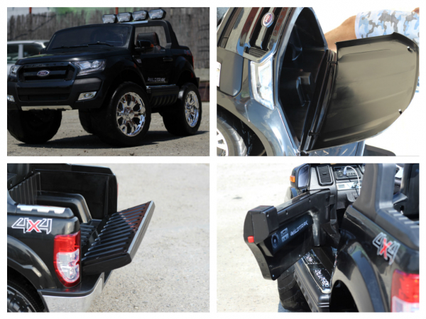 Masinuta electrica Ford Ranger 4x4 180W cu ROTI MOI #Negru [7]