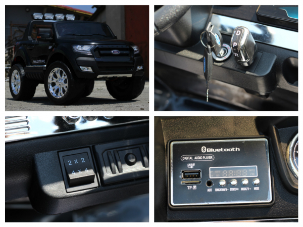 Masinuta electrica Ford Ranger 4x4 180W cu ROTI MOI #Negru [8]