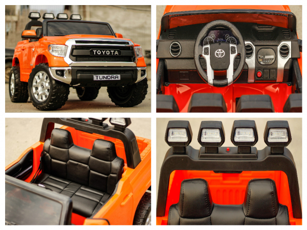Masinuta electrica copii Toyota Tundra portocalie [7]