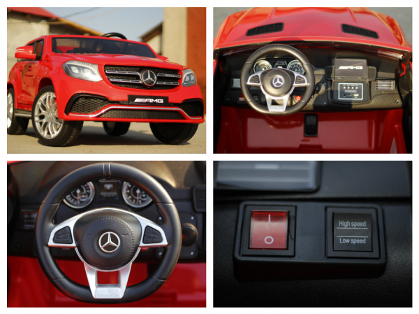 Masinuta electrica pentru copii Mercedes GLS 63, rosu [10]