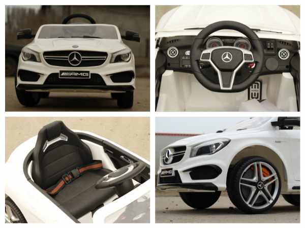 Masinuta electrica Mercedes CLA45 STANDARD 2x 25W 12V #ALB [7]
