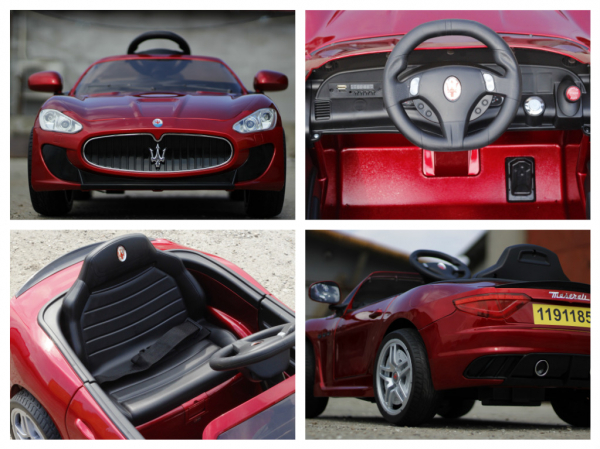 Masinuta electrica copii Maserati kids rosu, 2x35W [7]