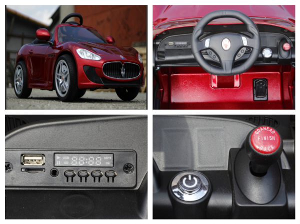 Masinuta electrica copii Maserati kids rosu, 2x35W [8]