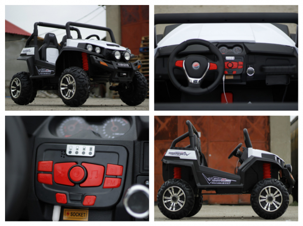 Utv electric alb Golf-Kart pentru copii, premium [8]
