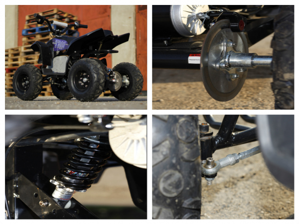 Mini ATV electric Pentru copii NITRO Eco Trio Quad 350W 24V #Albastru [9]