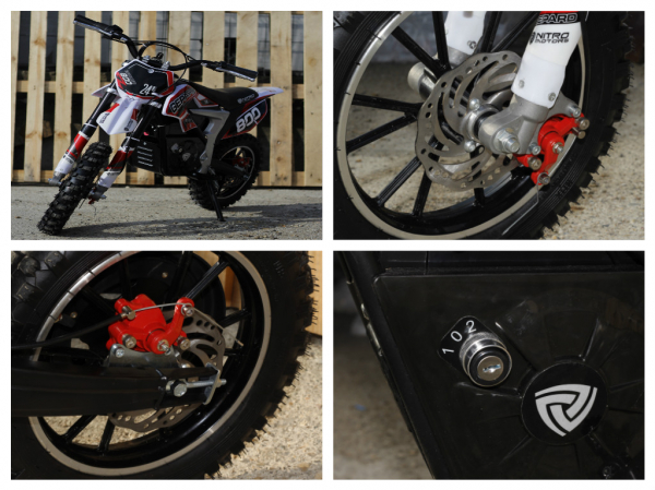 Mini Motocicleta Eco Ghepard 500W 24V #Rosu [9]