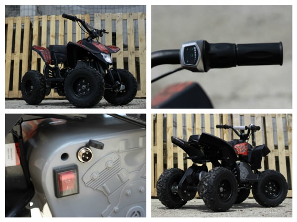 Mini ATV electric Pentru copii NITRO Eco Trio Quad 350W 24V #Rosu [8]
