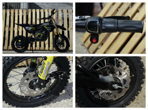 Motocicleta electrica Eco Tiger 1000W 36V 12/10 #Albastru [8]