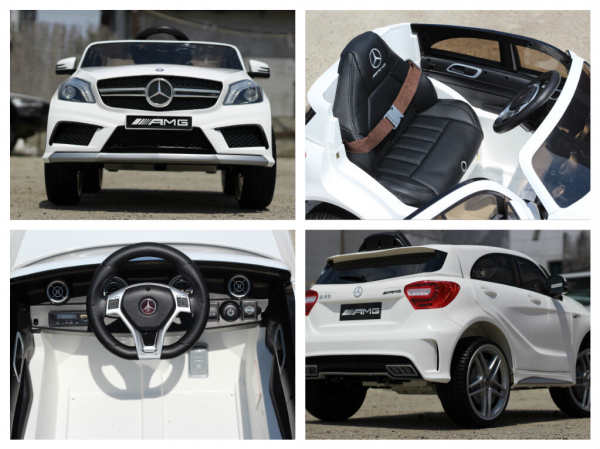Masinuta electrica copii premium Mercedes AMG alba [7]