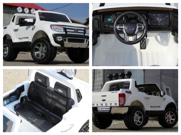 Masinuta electrica copii, Ford Ranger alb model F150 [7]