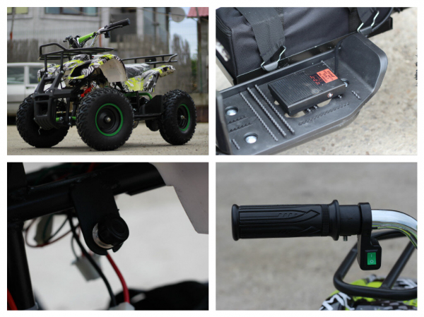 ATV electric pentru copii NITRO Torino Quad 1000W 48V culoare Verde [9]