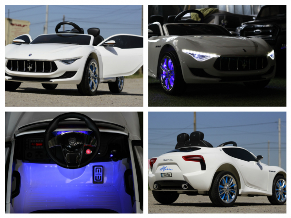 Masinuta electrica pentru copii Maserati Alfieri, alba [8]
