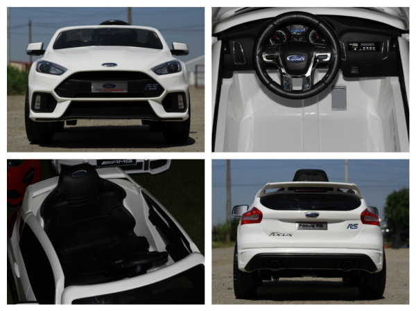 Masinuta electrica Ford Focus RS alb, copii 2-7 ani [8]
