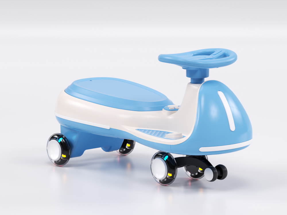 Placa electrica multifuctionala 2 in 1, pentru copii intre 3 si 7 ani, Kinderauto Wiggle CAR 360 12V 90W, culoare albastra [6]
