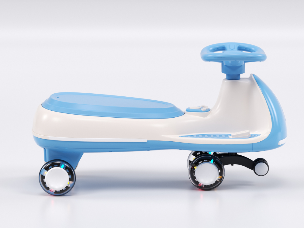 Placa electrica multifuctionala 2 in 1, pentru copii intre 3 si 7 ani, Kinderauto Wiggle CAR 360 12V 90W, culoare albastra [5]