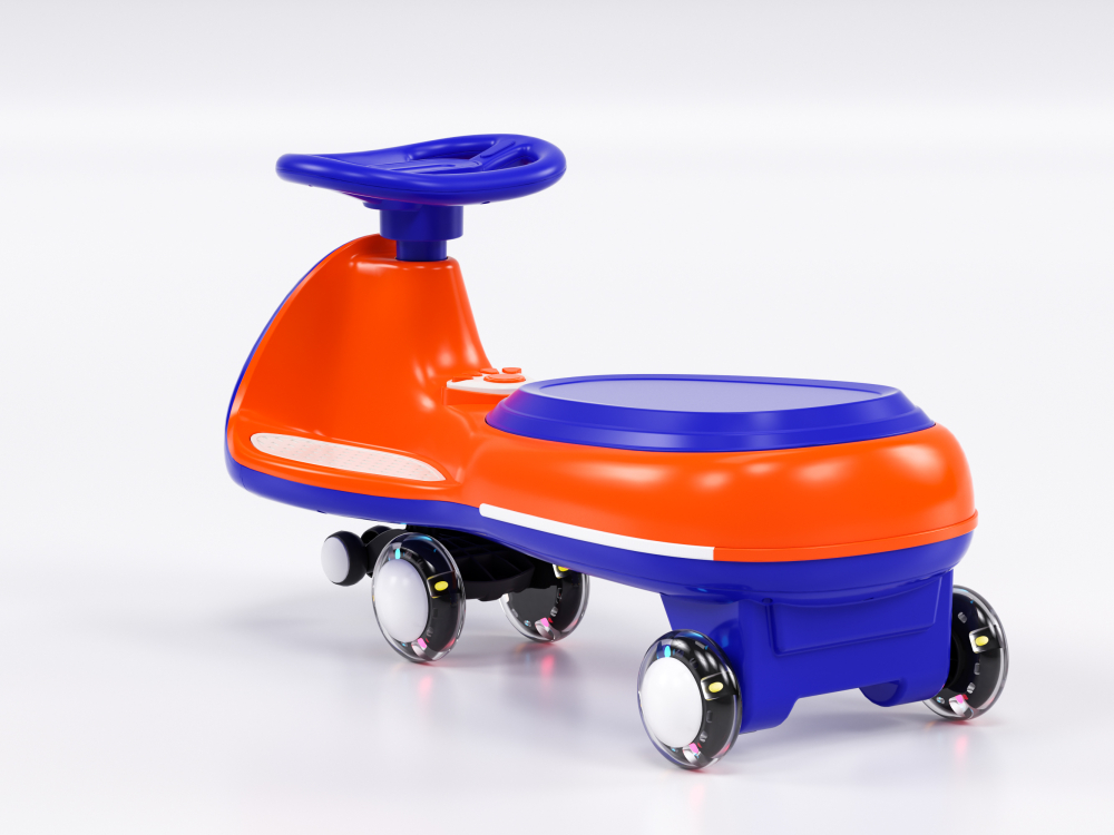 Placa electrica multifuctionala 2 in 1, pentru copii intre 3 si 7 ani, Kinderauto Wiggle CAR 360 12V 90W, culoare portocalie [3]