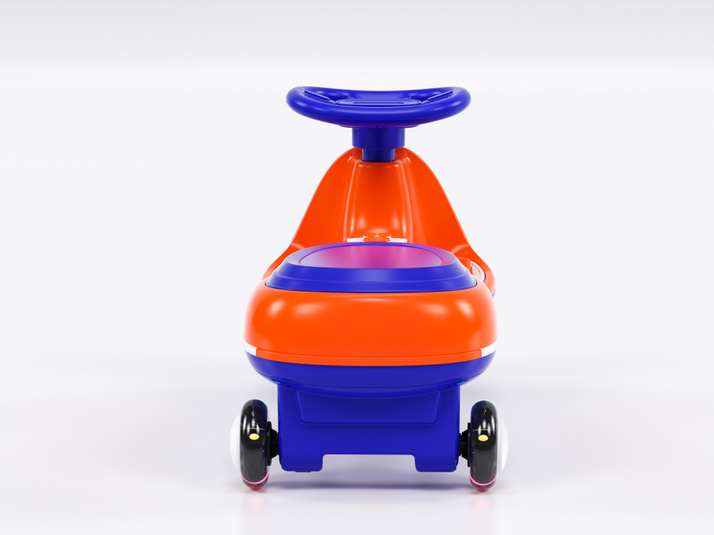 Placa electrica multifuctionala 2 in 1, pentru copii intre 3 si 7 ani, Kinderauto Wiggle CAR 360 12V 90W, culoare portocalie [4]