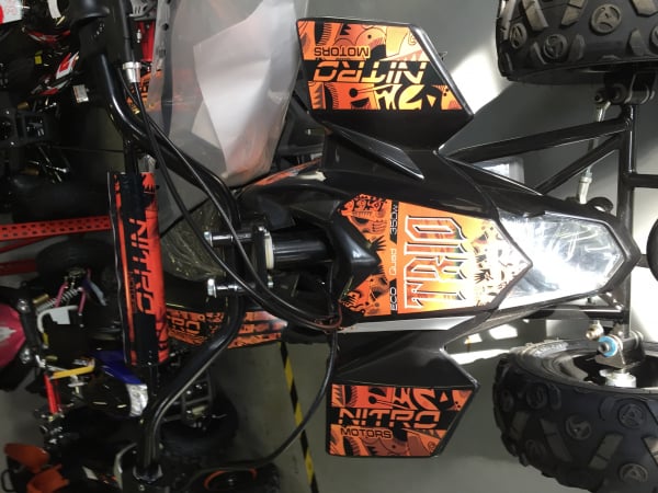 Mini ATV electric Pentru copii NITRO Eco Trio Quad 350W 24V #Portocaliu [9]