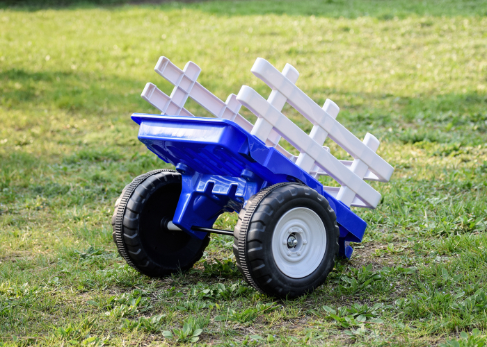 Remorca Kinderauto Farm Traktor #Albastru [3]